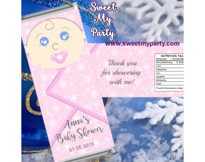 Winter Wonderland Baby Shower candy bar wrappers